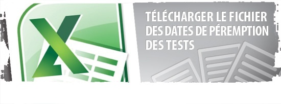 Télécharger les dates de péremption des tests de biochimie IDEXX