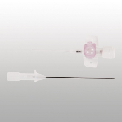 CATHETER OPTIVA COURT À AILETTES AVEC SITE D