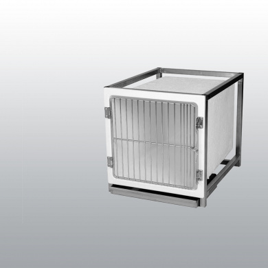 CAGE POLYESTER AVEC BAC DE RECUPERATION