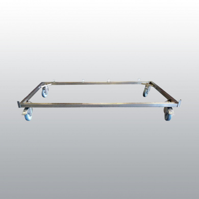 CHASSIS INOX 4 ROUES POUR CAGE POLYESTER
