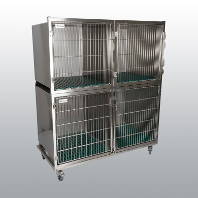 ENSEMBLE 3 CAGES HOSPITALISATION INOX