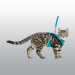 HARNAIS CHAT Y AVEC LAISSE ANTI-SECOUSSES