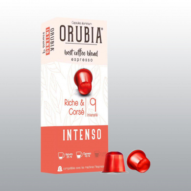 CAPSULE NESPRESSO COMPATIBLE CAFE ORUBIA INTENSO 70 % ARABICA