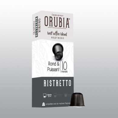 CAPSULE NESPRESSO COMPATIBLE CAFE ORUBIA RISTRETTO 100 % ARABICA