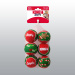JOUET KONG SQUEAKAIR BALLS NOEL