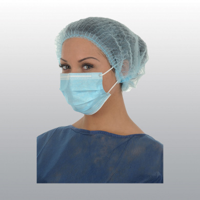 MASQUE CHIRURGICAL TYPE IIR A ELASTIQUES BLEU
