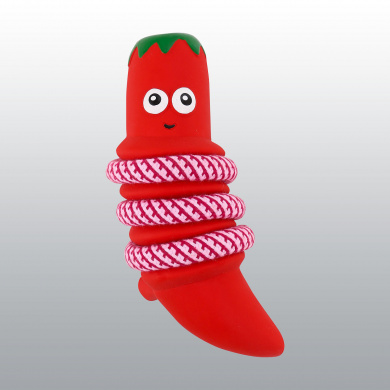 JOUET LATEX 2EN1 VEGGIE AVEC CORDE