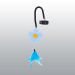 JOUET CHAT FLEUR ACCROCHE POIGNEE 