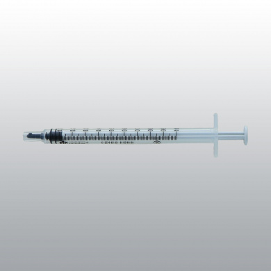 SERINGUE 3 PIECES LUER 1 ML ESPACE MORT REDUIT PIC