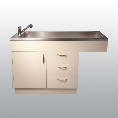 TABLE DE PREPARATION AVEC MEUBLE HYDROFUGE