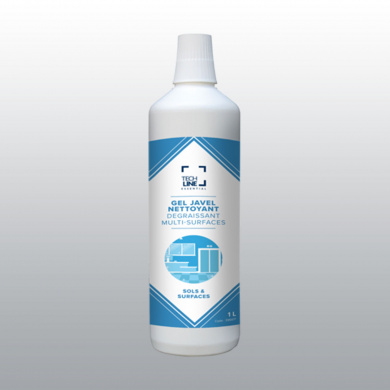 GEL JAVEL NETTOYANT DEGRAISSANT MULTI-SURFACES TECHLINE  