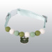 COLLIER CHAT PERLES VERT SAUGE
