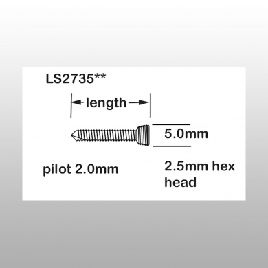 VIS VERROUILLEE Ø 2,7 MM