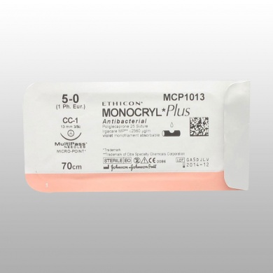 MONOCRYL PLUS ANTIBACTERIEN (POLYGLECAPRONE 25- MONOFILAMENT)